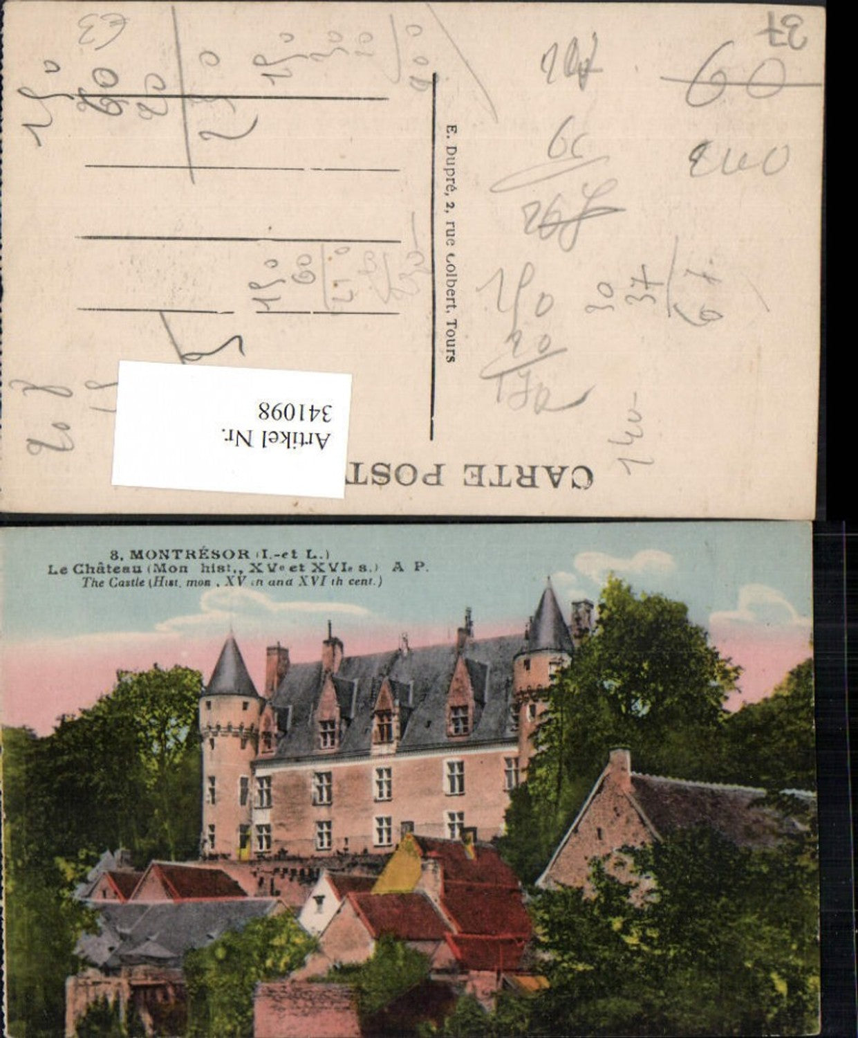 341098,Centre Indre-et-Loire Montresor Le Chateau Schloss