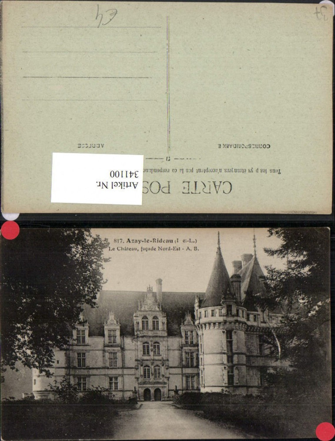 341100,Centre Indre-et-Loire Azay-le-Rideau Le Chateau Schloss