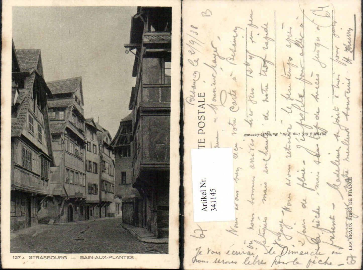 341145,Elsass Bas-Rhin Strasbourg Straßburg Bain-aux-Plantes Straßenansicht