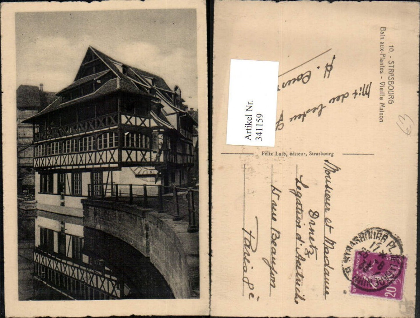 341159,Elsass Bas-Rhin Strasbourg Straßburg Bain aux Plantes Vieille Maison Haus