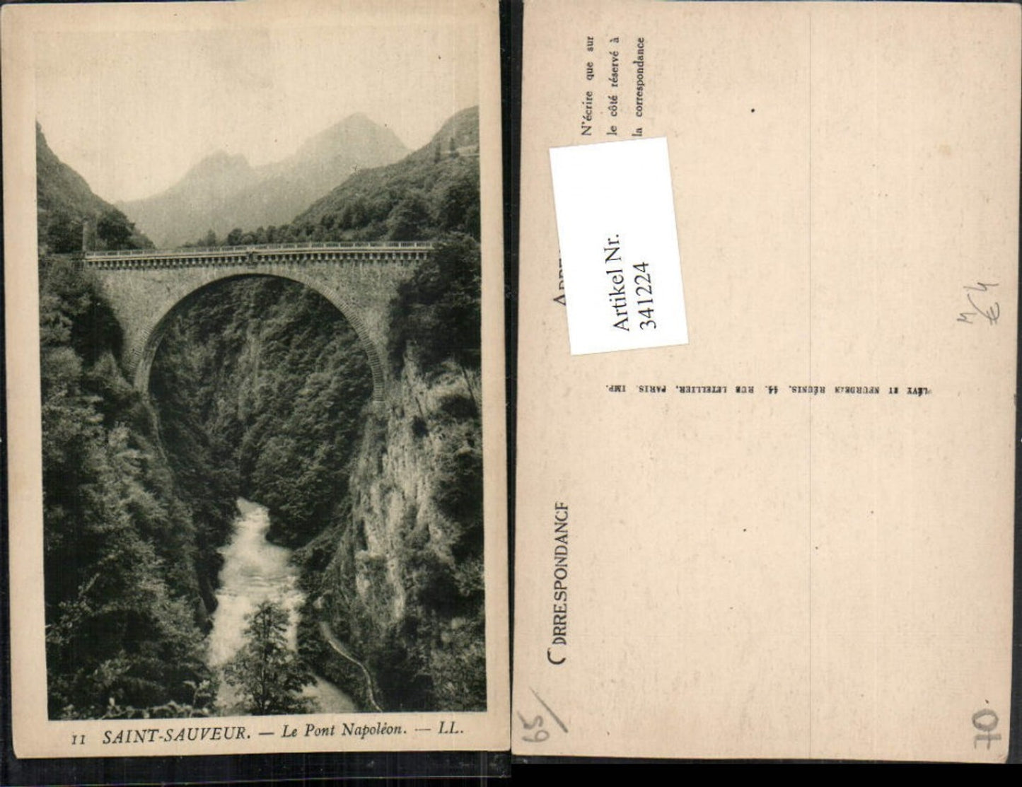 341224,Franche-Comte Haute-Saone Saint-Sauveur Le Pont Napoleon Brücke