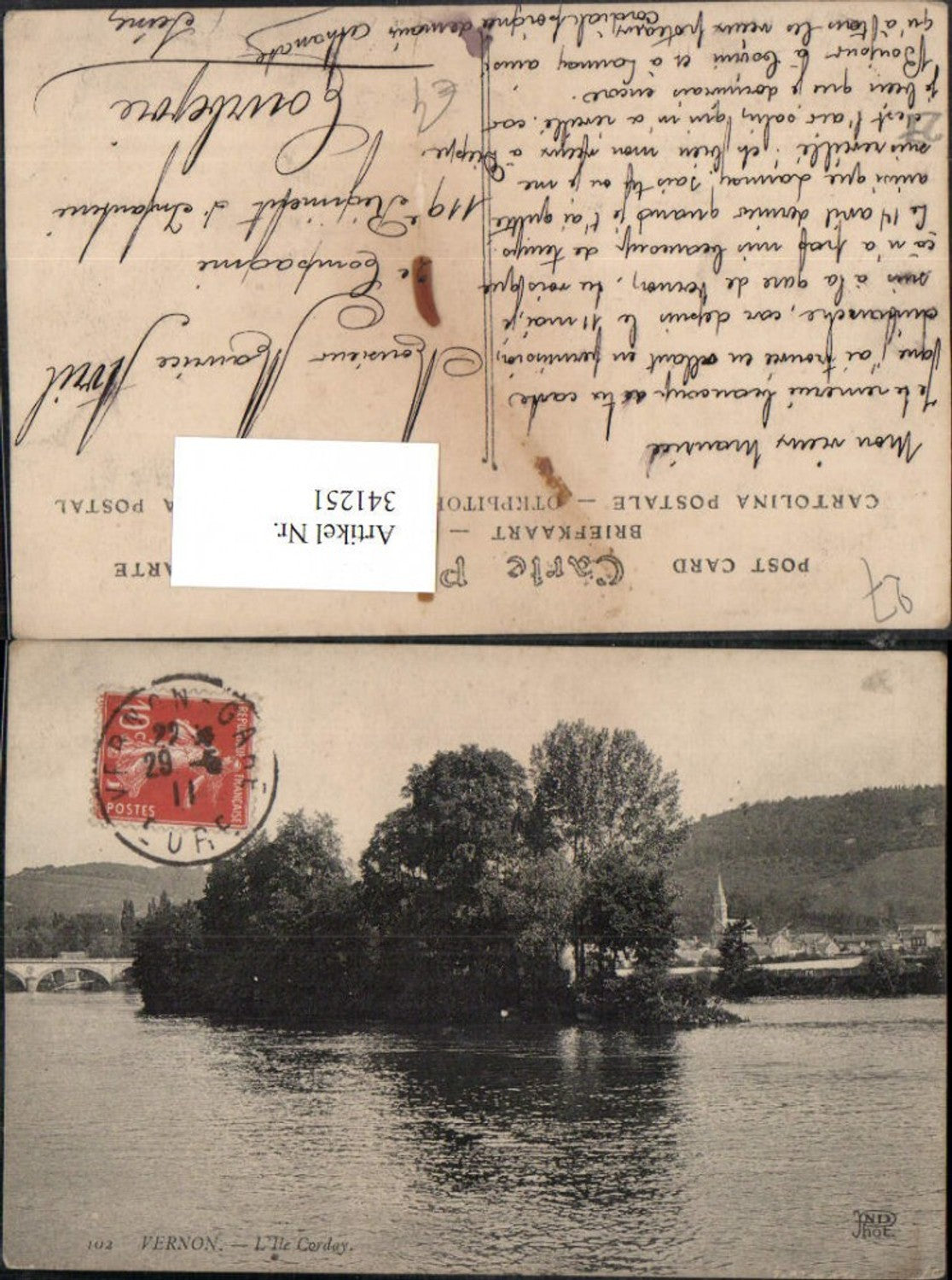 341251,Haute-Normandie Eure Vernon L'Ile Corday Insel