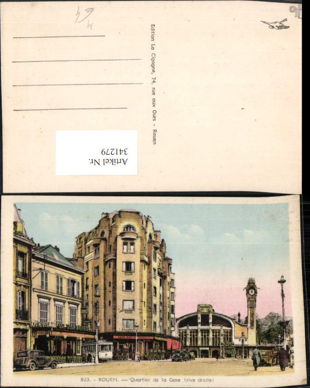 341279,Haute-Normandie Seine-Maritime Rouen Quartier de la Gare Bahnhof Straßenansicht