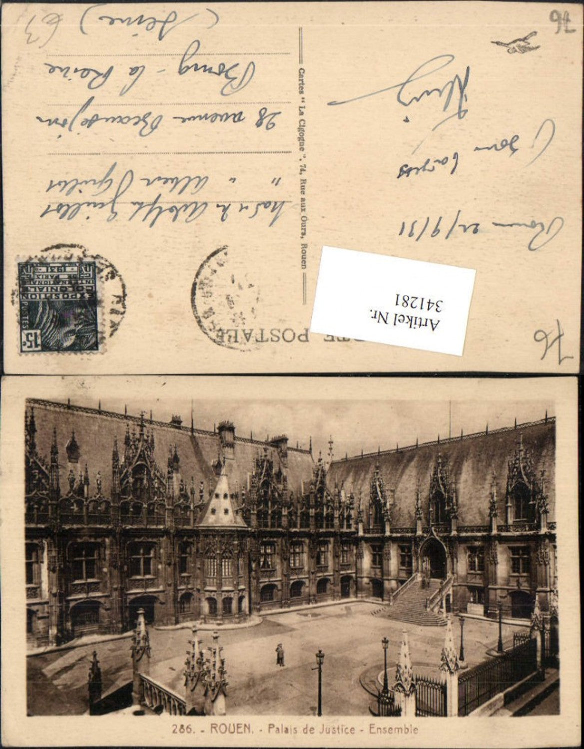341281,Haute-Normandie Seine-Maritime Rouen Palais de Justice Justizpalast