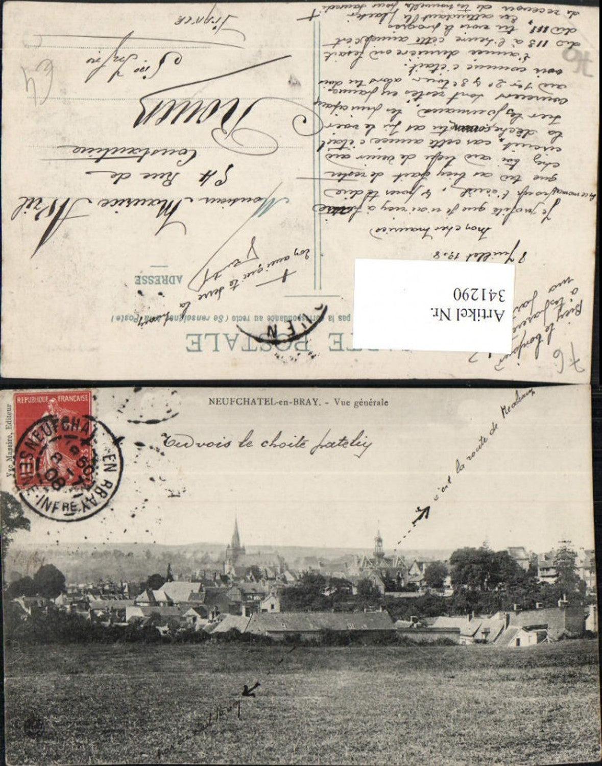 341290,Haute-Normandie Seine-Maritime Neufchatel-en-Bray Vue generale Totale