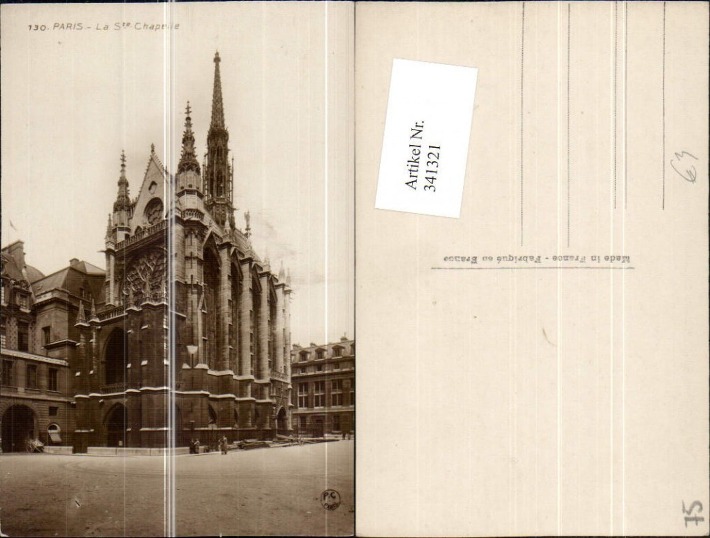 341321,Ile-de-France Paris La Ste Chapelle Kirche pub P.C. Paris