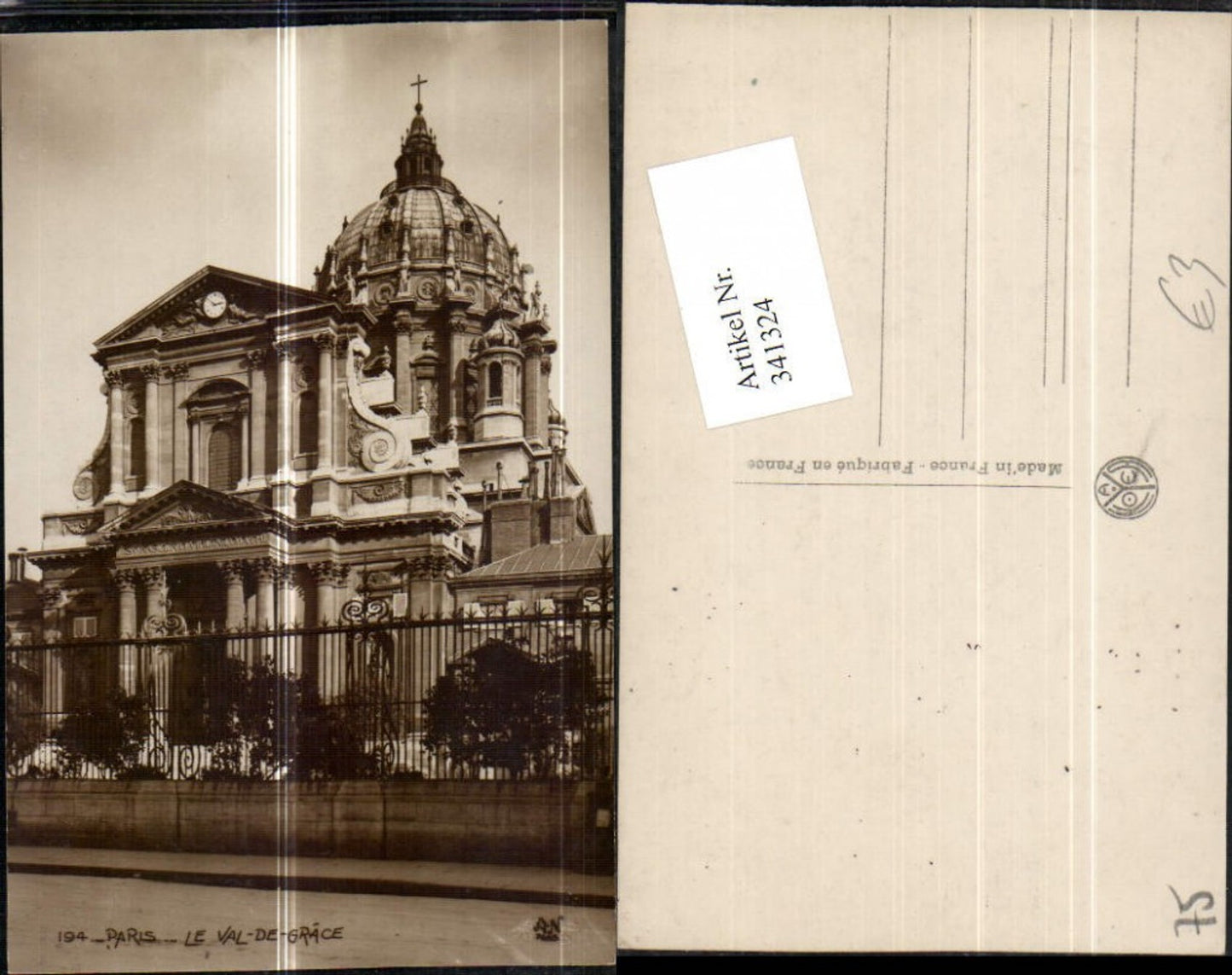 341324,Ile-de-France Paris Le Val-de-Grace Militärhospital Gebäude