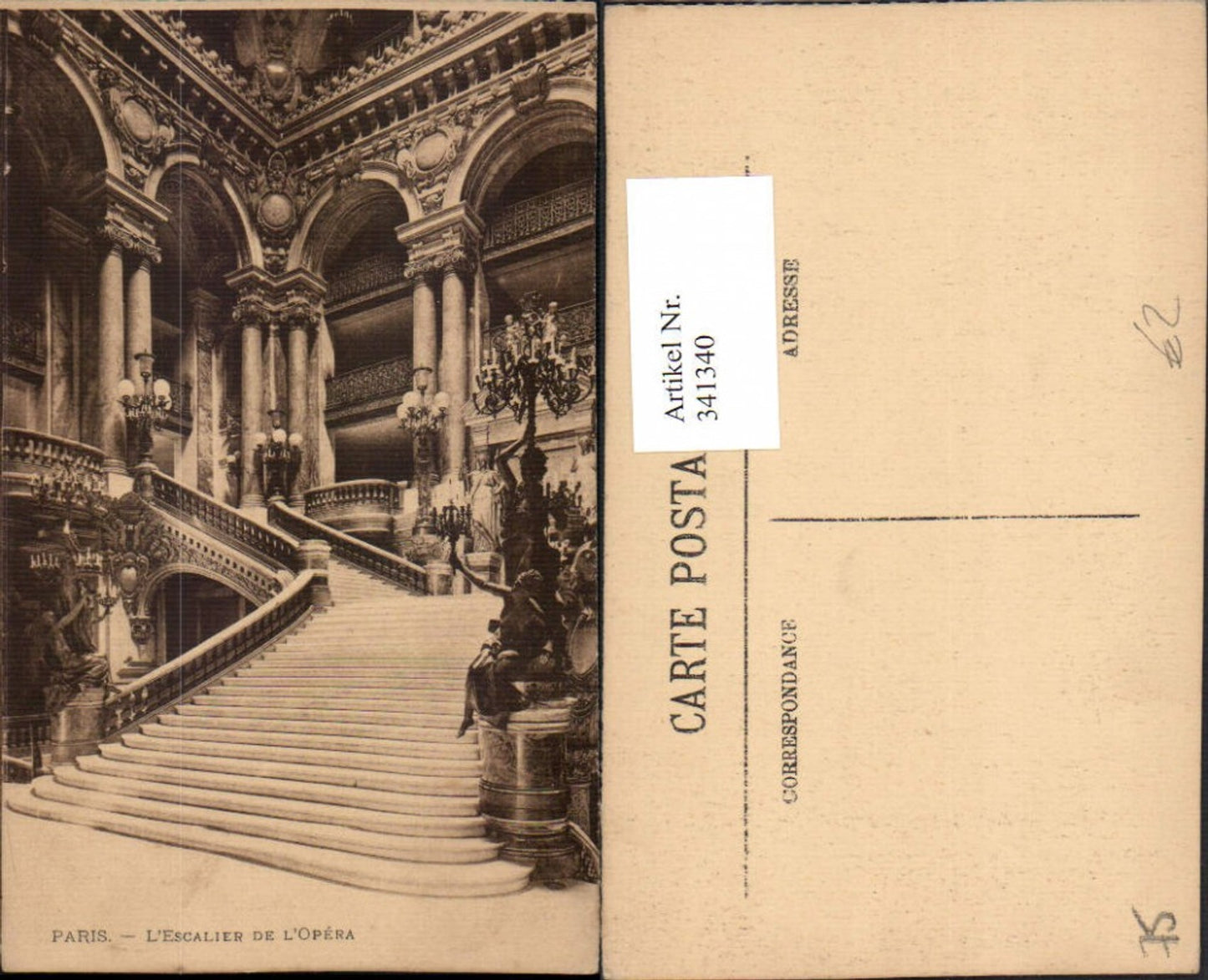 341340,Ile-de-France Paris L'Escalier de l'Opera Oper Treppenhaus