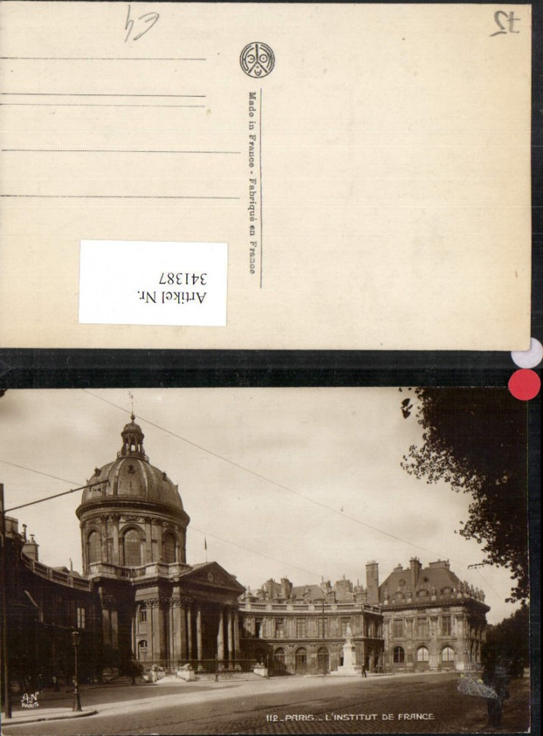 341387,Ile-de-France Paris L'Institut de France Gebäude