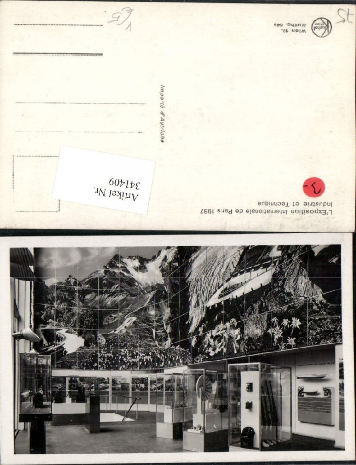 341409,Ile-de-France Paris Exposition Internationale 1937 Industrie et Technique pub Kilophot