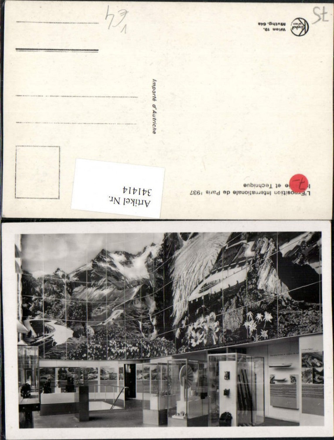 341414,Ile-de-France Paris Exposition Internationale 1937 Industrie et Technique pub Kilophot