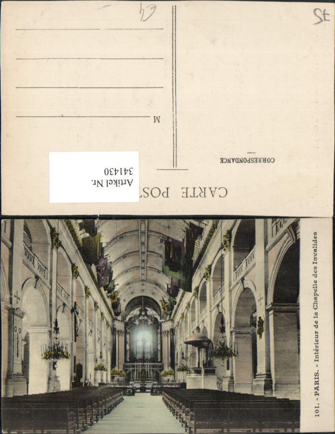 341430,Ile-de-France Paris Interieur de la Chapelle des Invalides Kirche