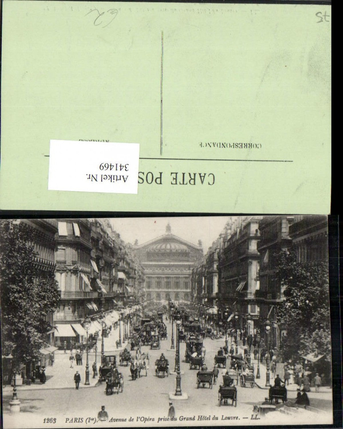 341469,Ile-de-France Paris Avenue de l'Opera prise du Grand Hotel de Louvre street view