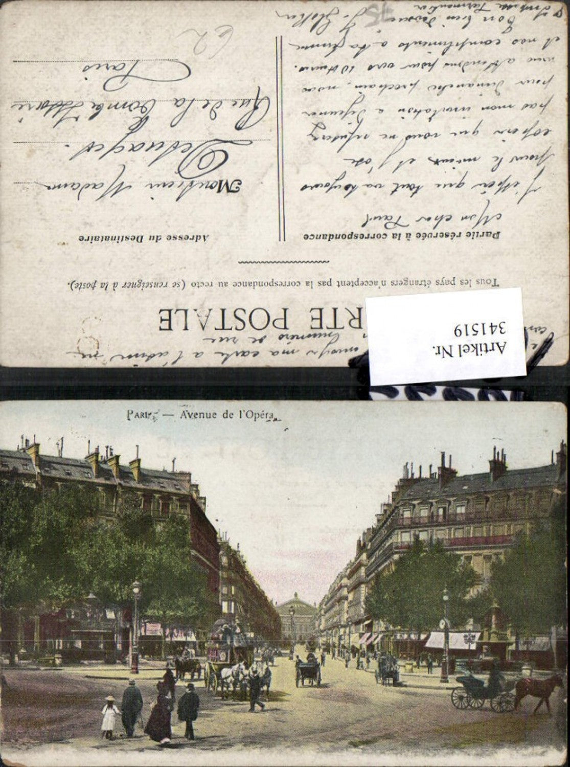 341519,Ile-de-France Paris Avenue de l'Opera Straßenansicht