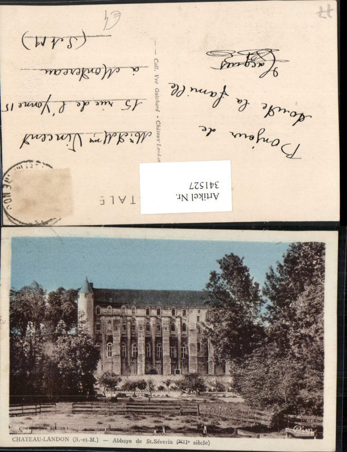 341527,Ile-de-France Seine-et-Marne Chateau-Landon Abbaye de St-Severin Abtei