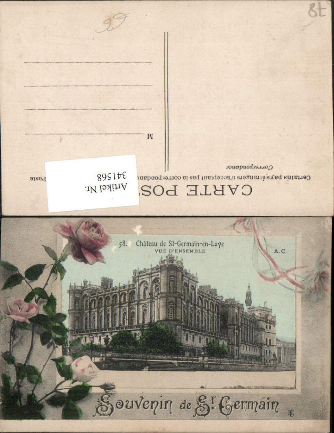 341568,Ile-de-France Yvelines St-Germain Chateau Schloss Rahmen Rosen