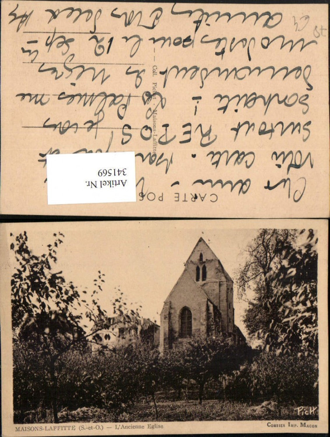 341569,Ile-de-France Yvelines Maisons-Laffitte L'Ancienne Eglise Kirche