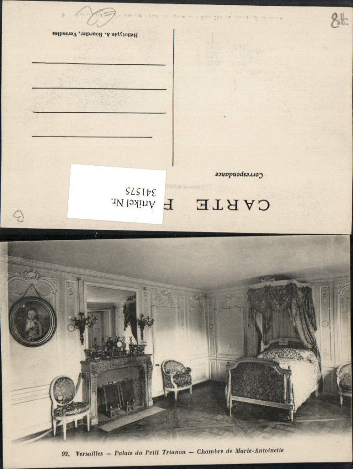 341575,Ile-de-France Yvelines Versailles Palais du Petit Trianon Chambre de Marie-Antoinette