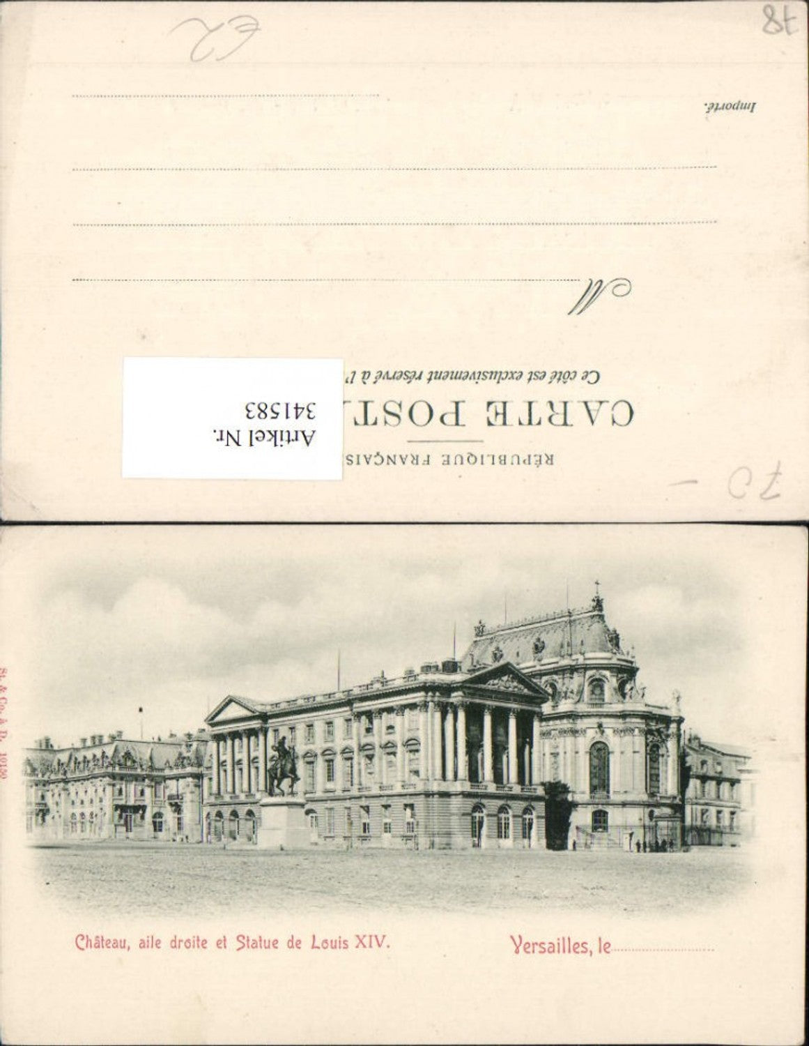 341583,Ile-de-France Yvelines Versailles Chateau Schloss Statue de Louis XIV