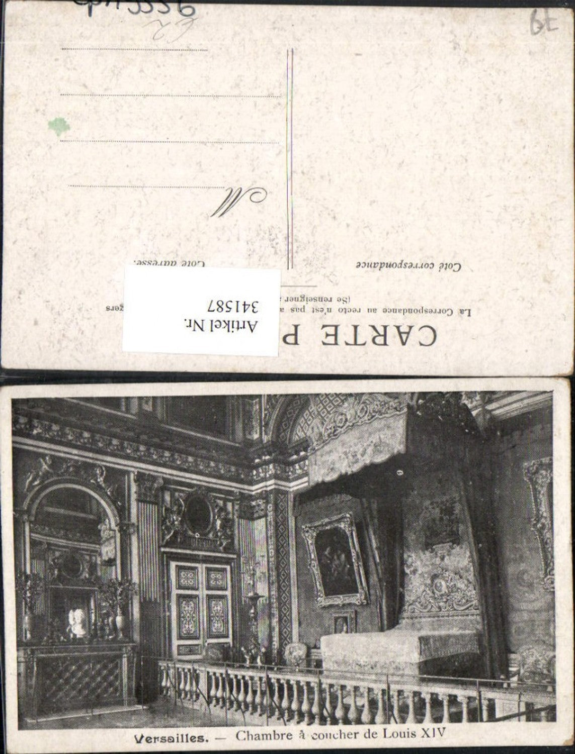 341587,Ile-de-France Yvelines Versailles Chambre a coucher de Louis XIV Interieur