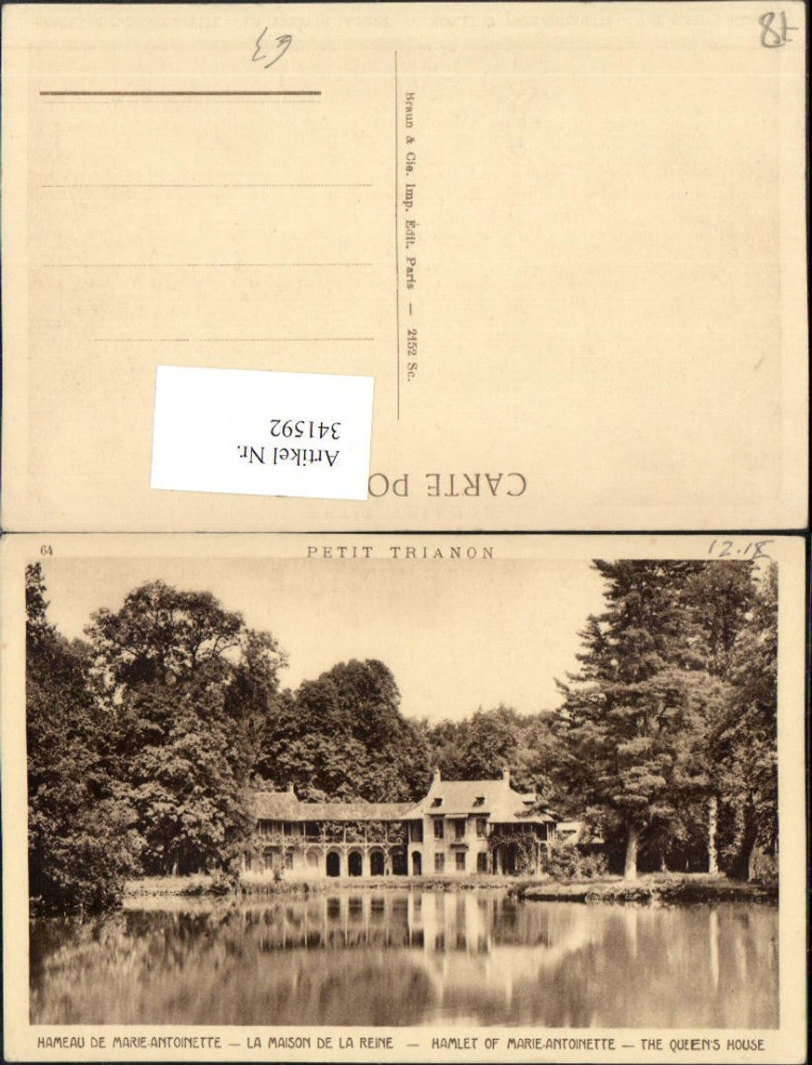 341592,Ile-de-France Yvelines Versailles Petit Trianon Hameau de Marie-Antoinette