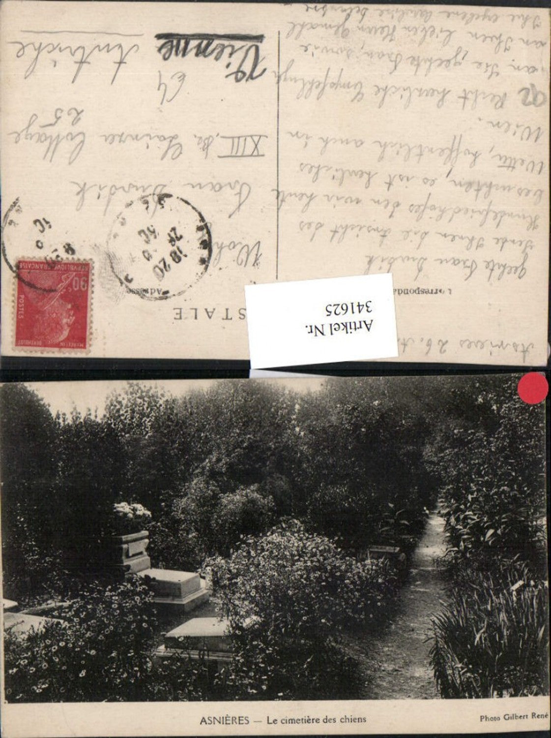 341625,Ile-de-France Hauts-de-Seine Asnieres Le cimetiere des chiens Friedhof