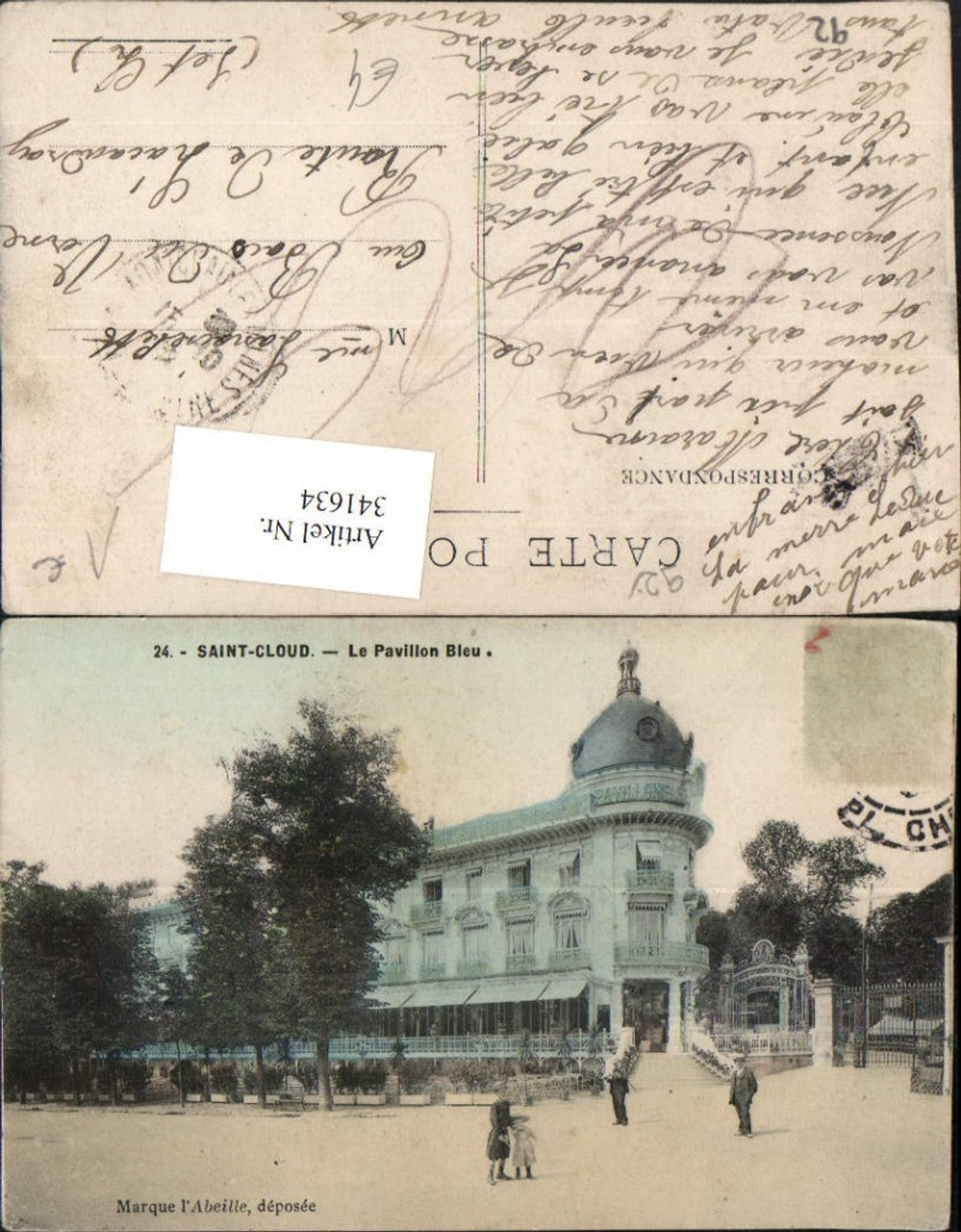 341634,Ile-de-France Hauts-de-Seine Saint-Cloud Le Pavillon Bleu