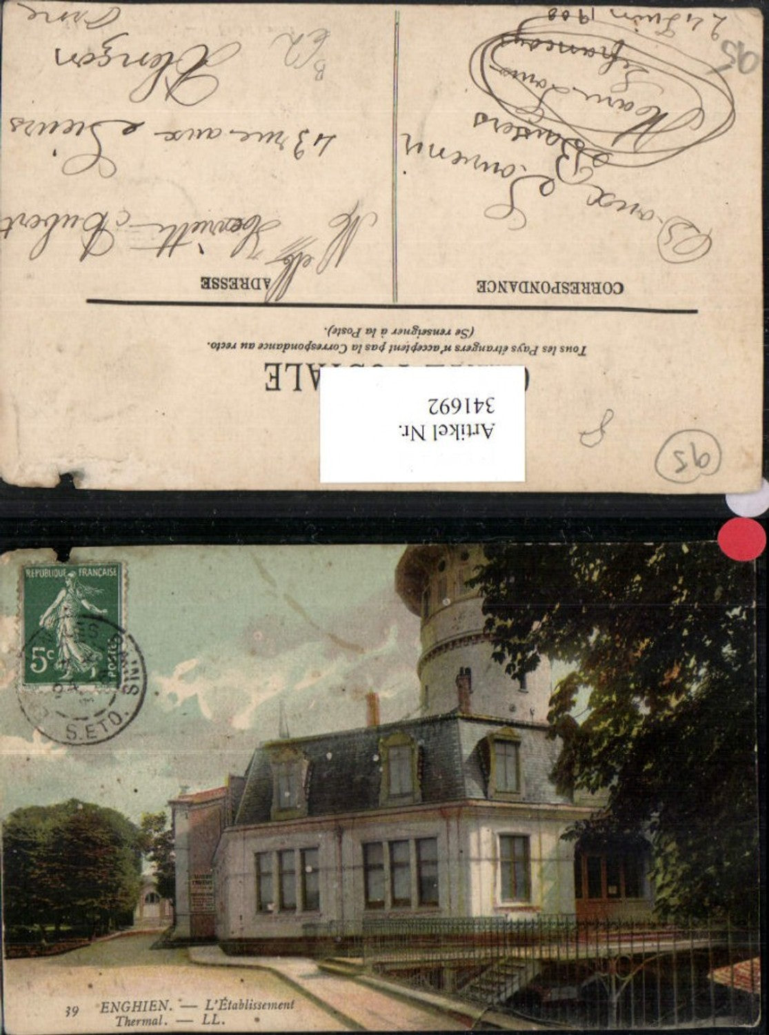 341692,Ile-de-France Val-Oise Enghien Etablissement Thermal