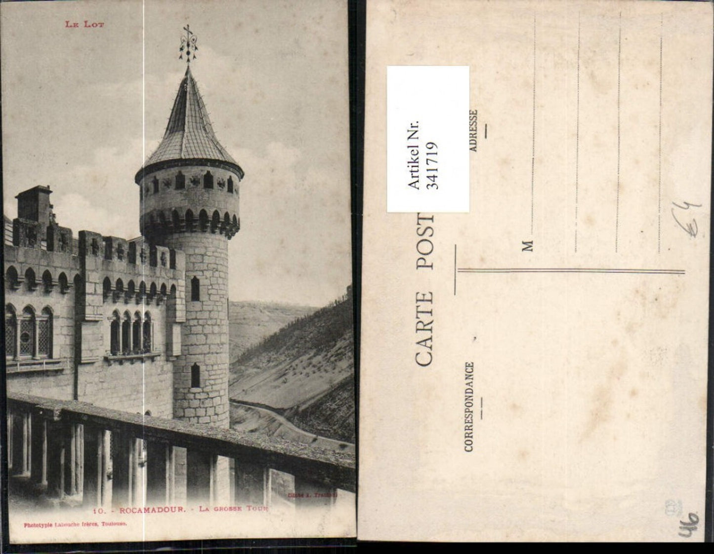 341719,Midi-Pyrenees Lot Rocamadour La Grose Tour Turm