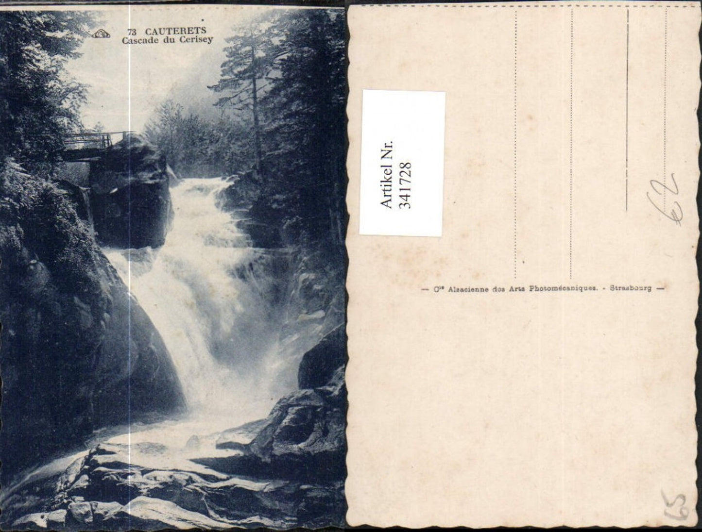 341728,Midi-Pyrenees Hautes-Pyrenees Cauterets Cascade du Cerisey Wasserfall