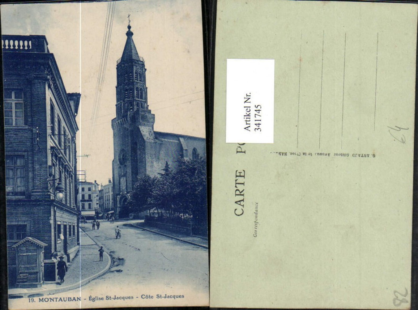 341745,Midi-Pyrenees Tarn-et-Garonne Montauban Eglise St-Jacques Kirche