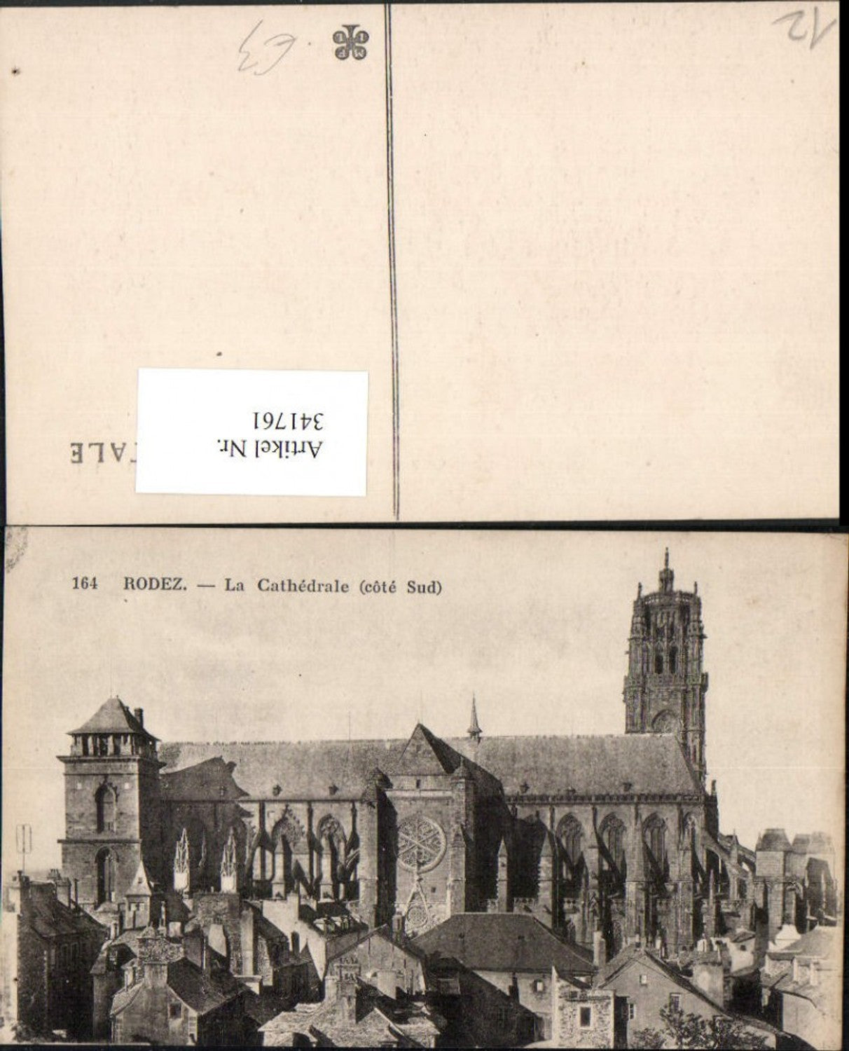 341761,Midi-Pyrenees Aveyron Rodez La Cathedrale Kirche