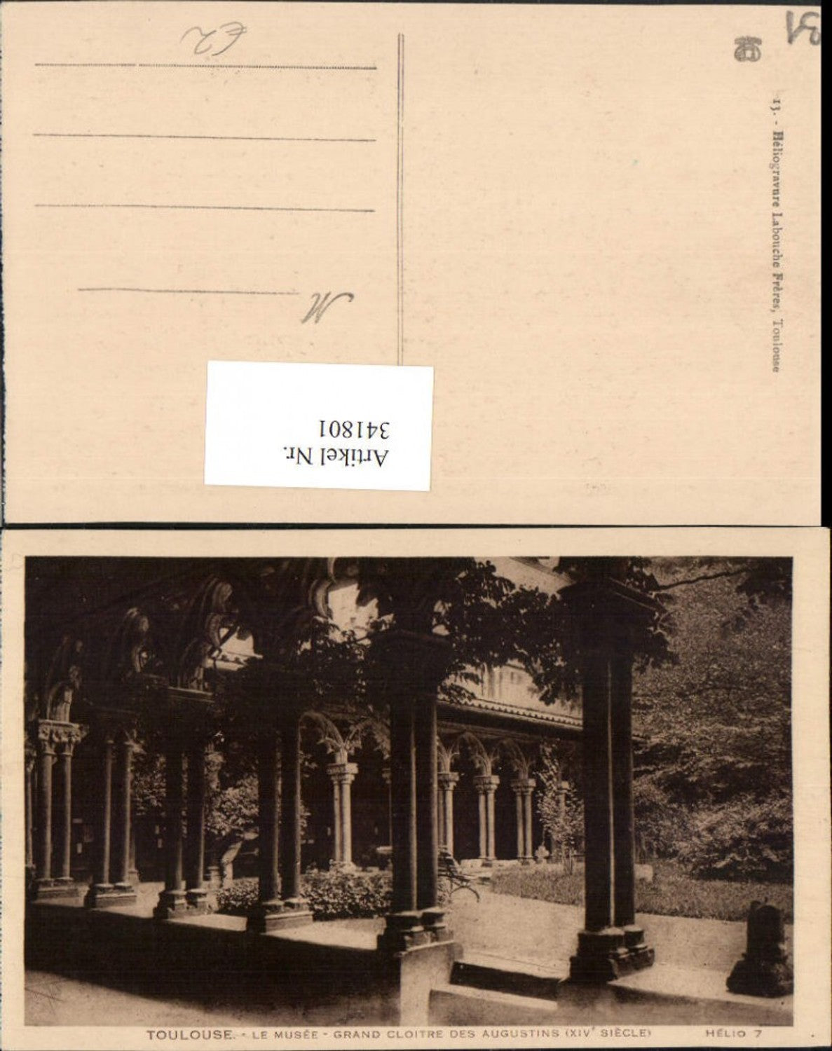 341801,Midi-Pyrenees Haute-Garonne Toulouse Musee Grand Cloitre des Augustins Kloster