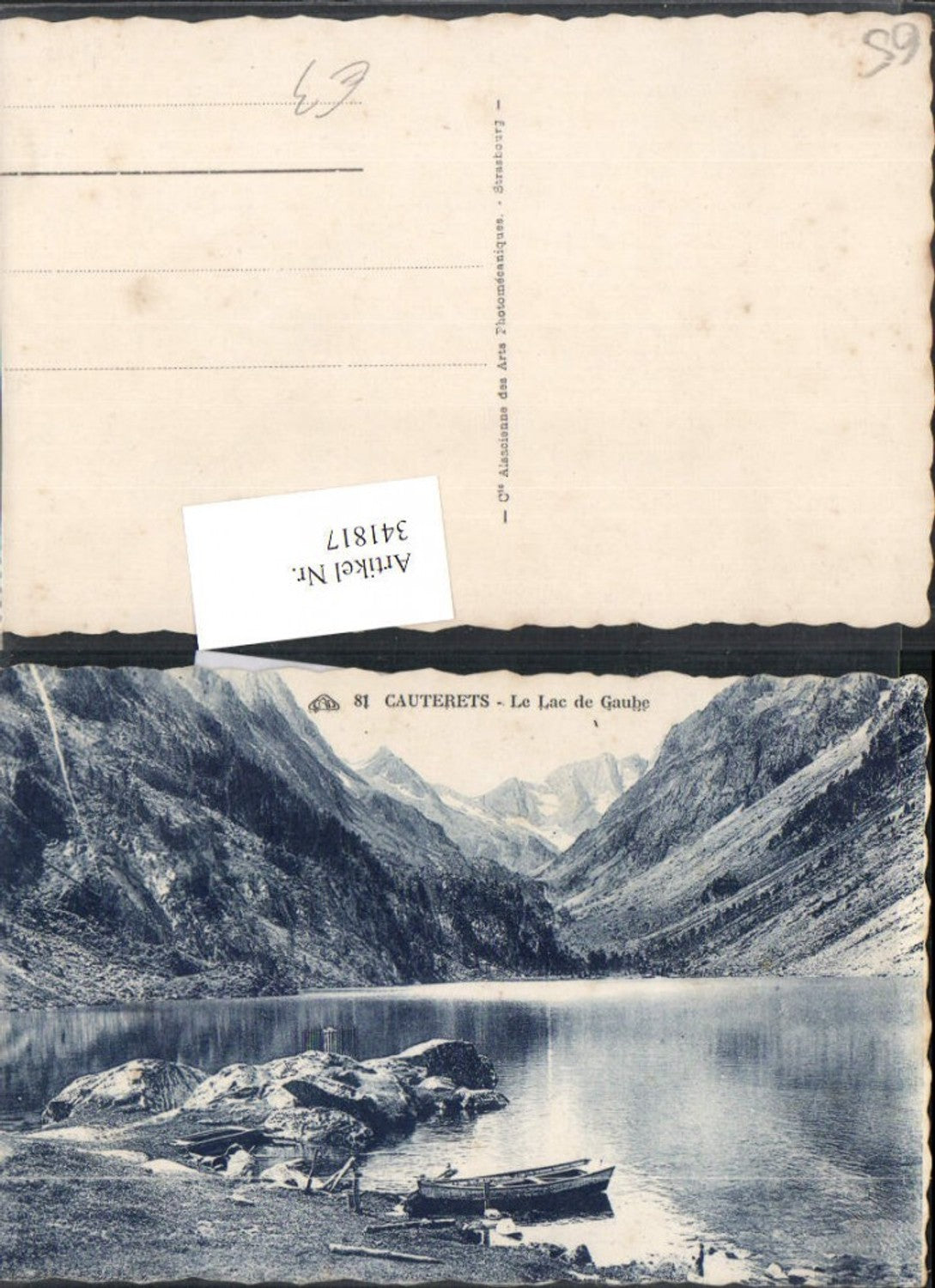 341817,Midi-Pyrenees Hautes-Pyrenees Cauterets Le Lac de Gaube See Bergkulisse