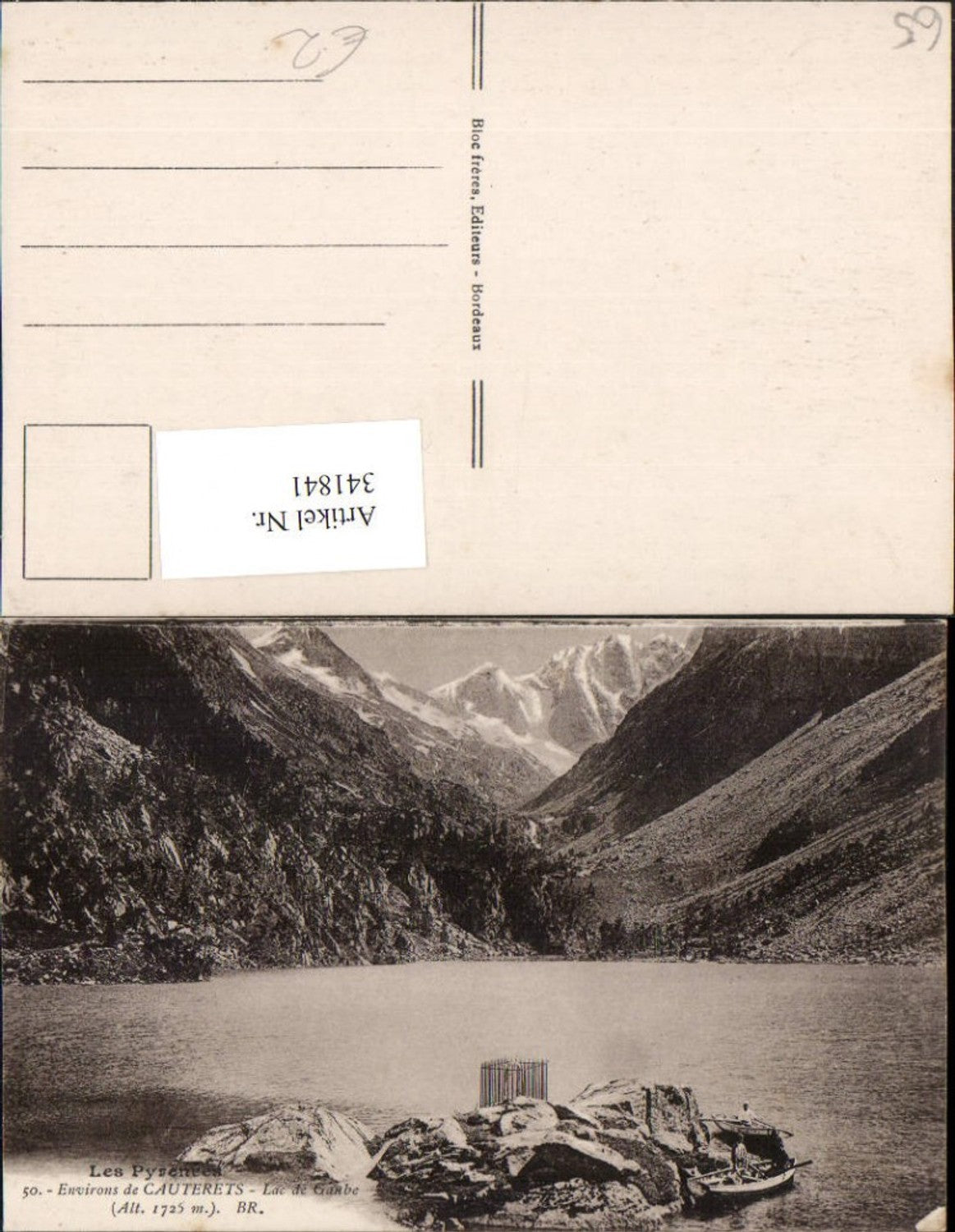 341841,Midi-Pyrenees Hautes-Pyrenees Cauterets Lac de Gaube See Bergkulisse