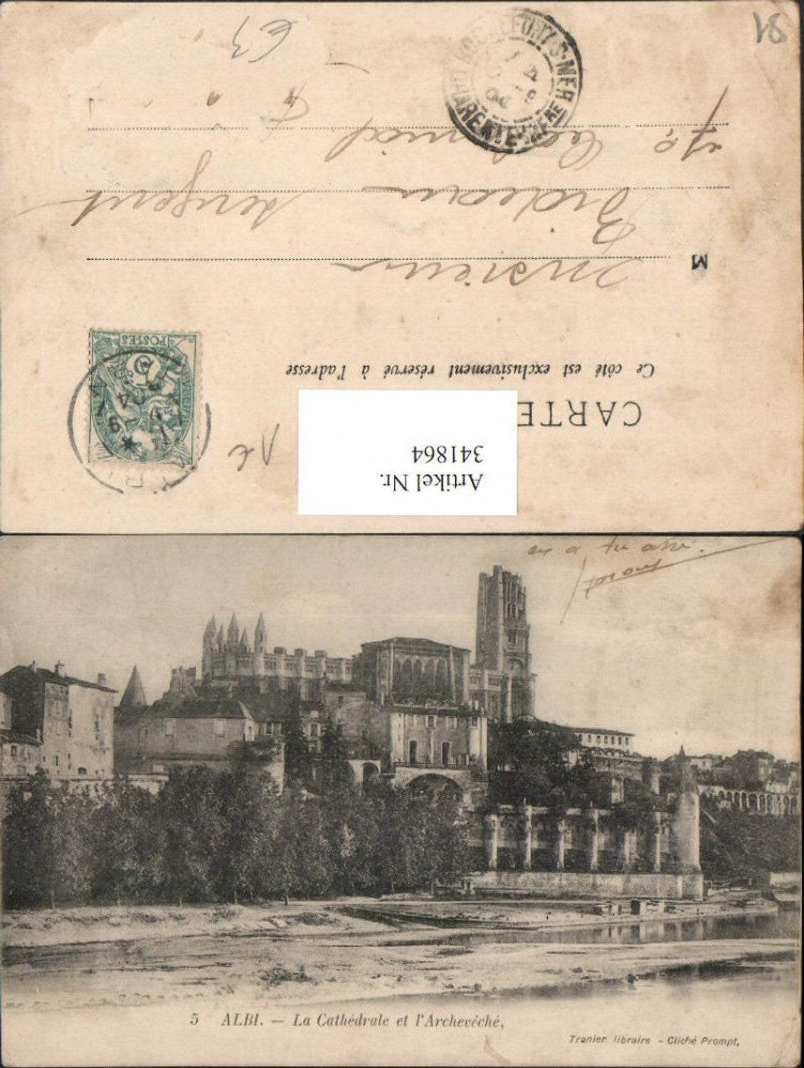 341864,Midi-Pyrenees Tarn Albi La Cathedrale et l'Archeveche Kirche