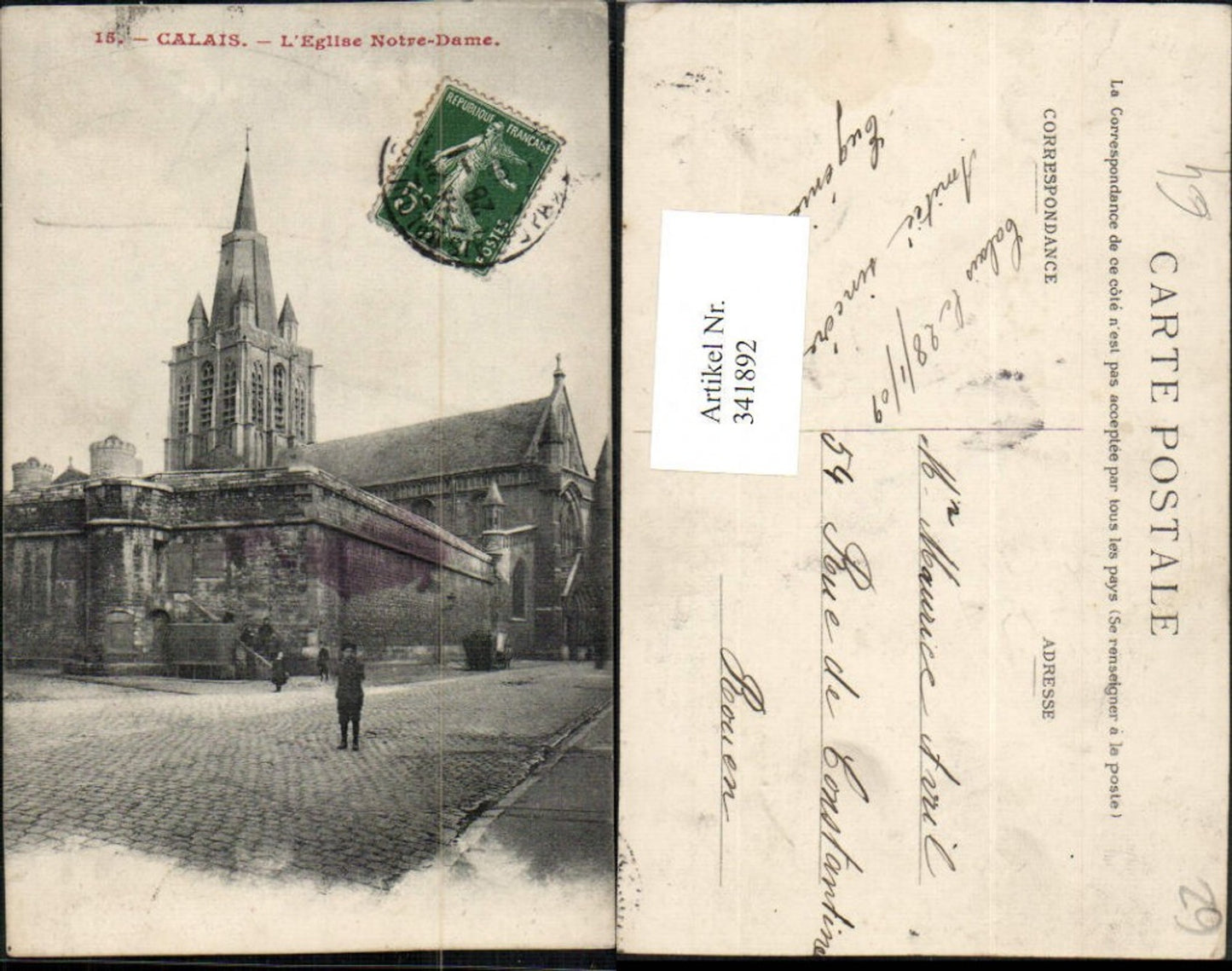 341892,Nord-Pas-de-Calais Pas-de-Calais Calais l'Eglise Notre-Dame Kirche