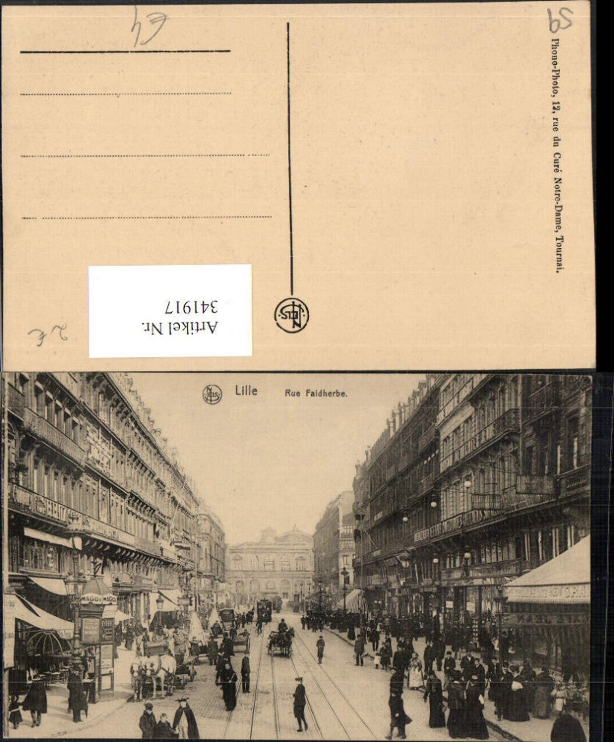 341917,Nord-Pas-de-Calais Nord Lille Rue Faidherbe Straßenansicht Geschäfte