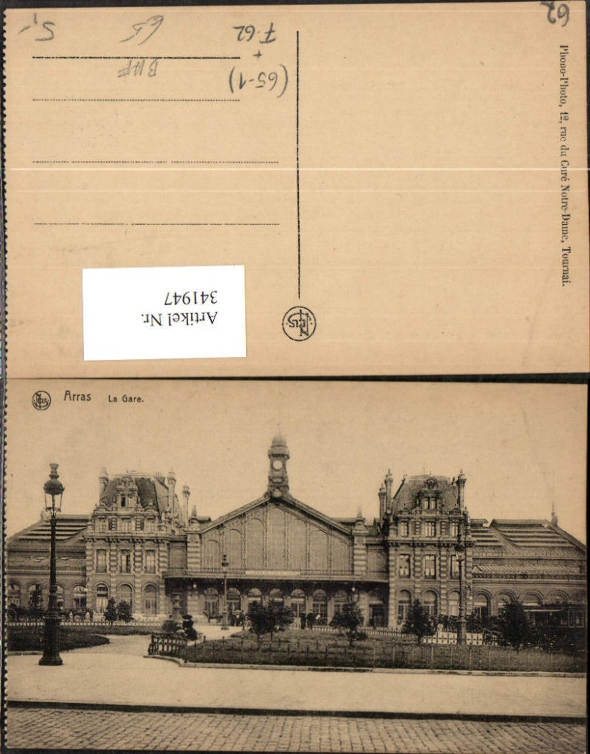 341947,Nord-Pas-de-Calais Pas-de-Calais Arras La Gare Bahnhof
