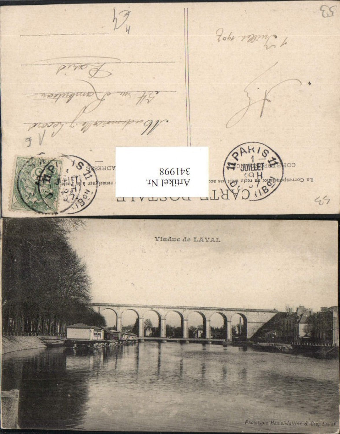 341998,Pays de la Loire Mayenne Viaduc de Laval Viadukt Brücke