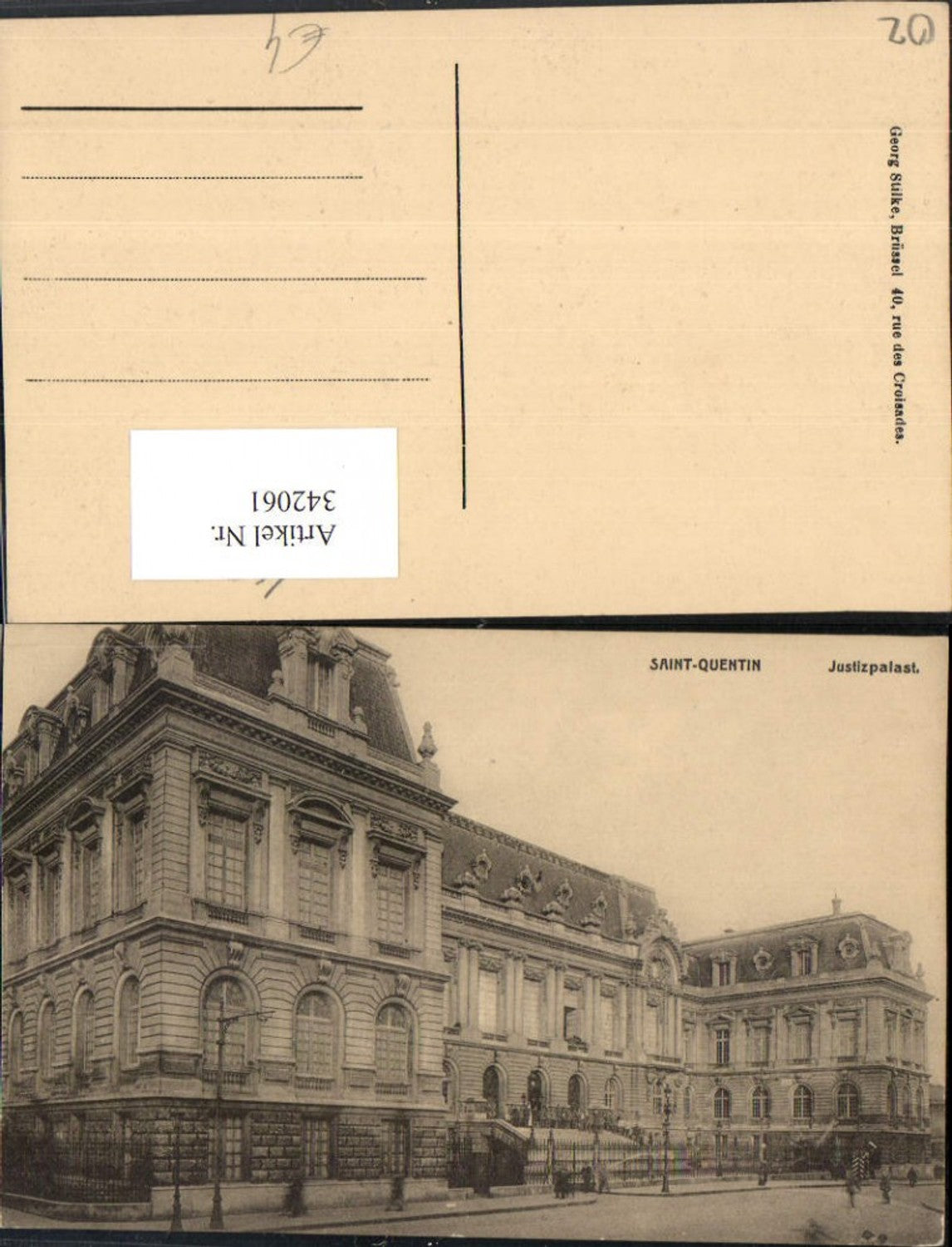 342061,Picardie Aisne Saint-Quentin Justizpalast Palais de Justice