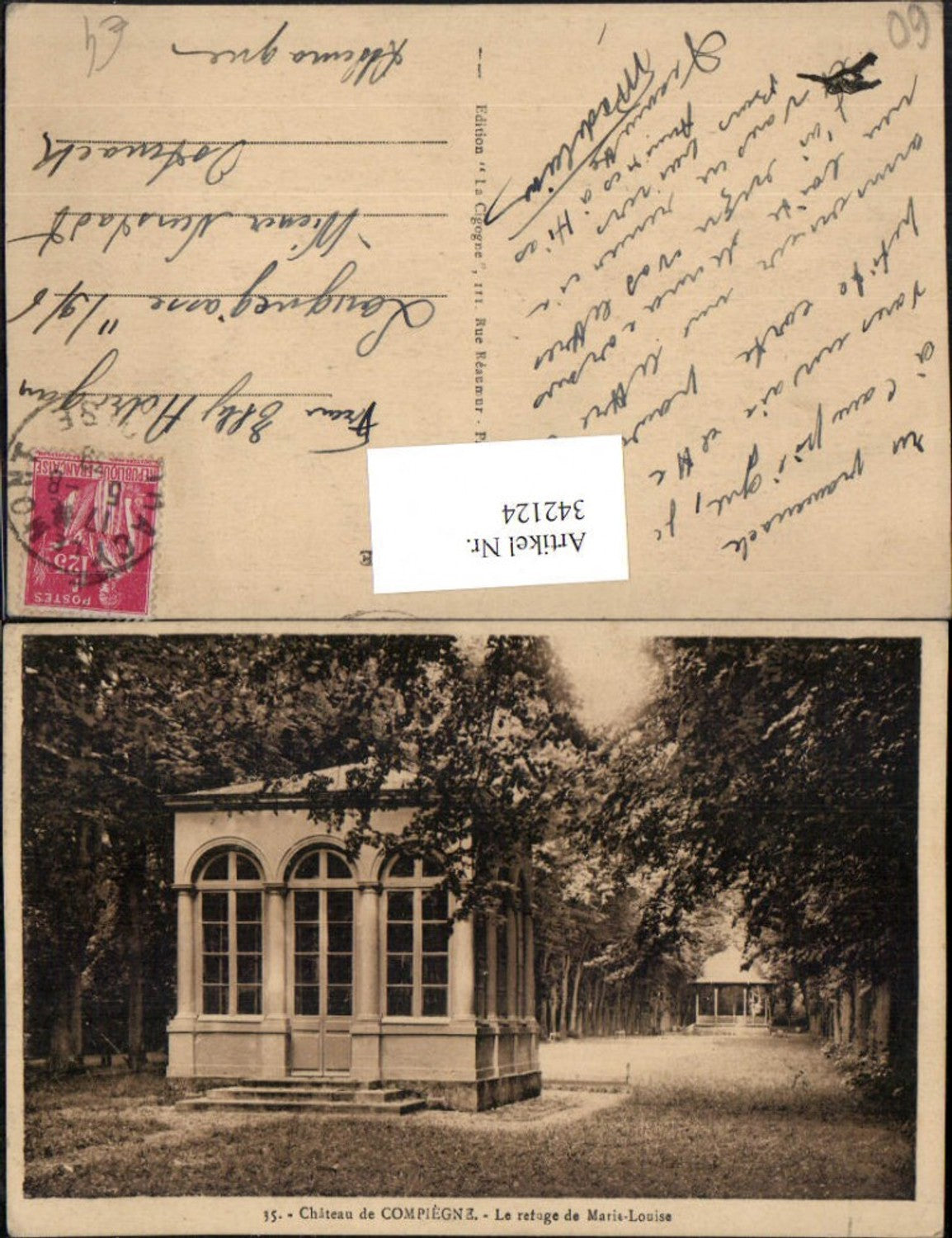 342124,Picardie Oise Chateau de Compiegne Le retuge de Marie-Louise