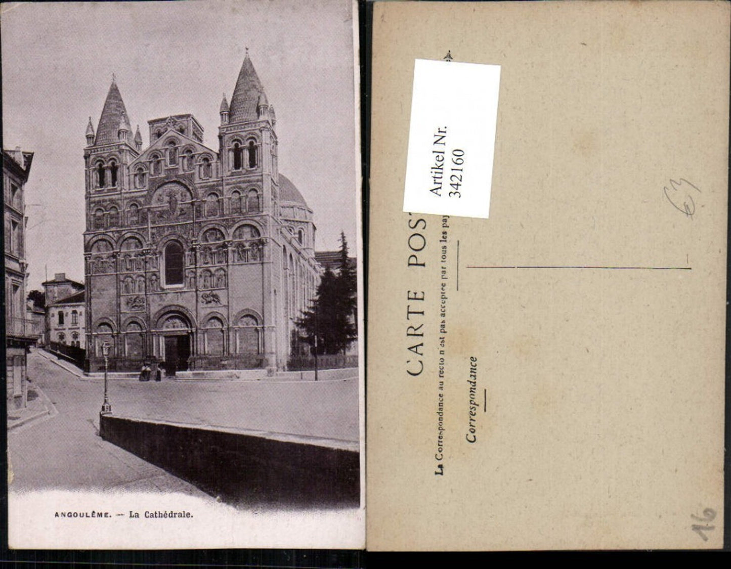 342160,Poitou-Charentes Charente Angouleme La Cathedrale Kirche