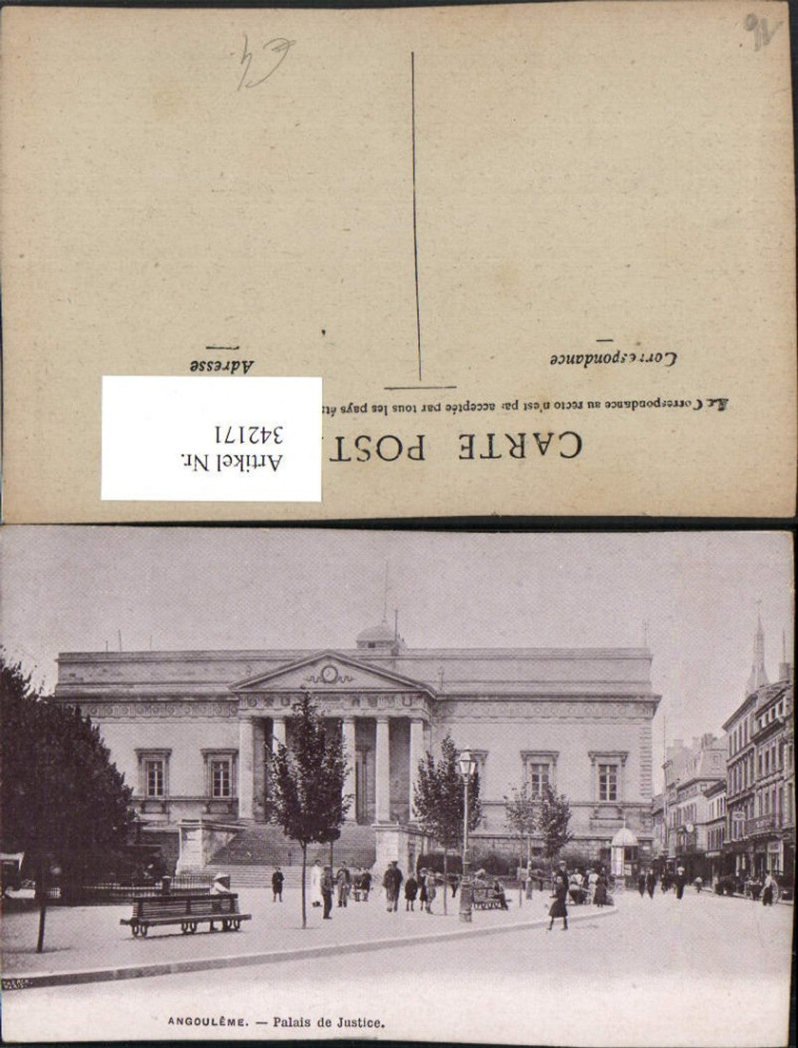 342171,Poitou-Charentes Charente Angouleme Palais de Justice Justizpalast