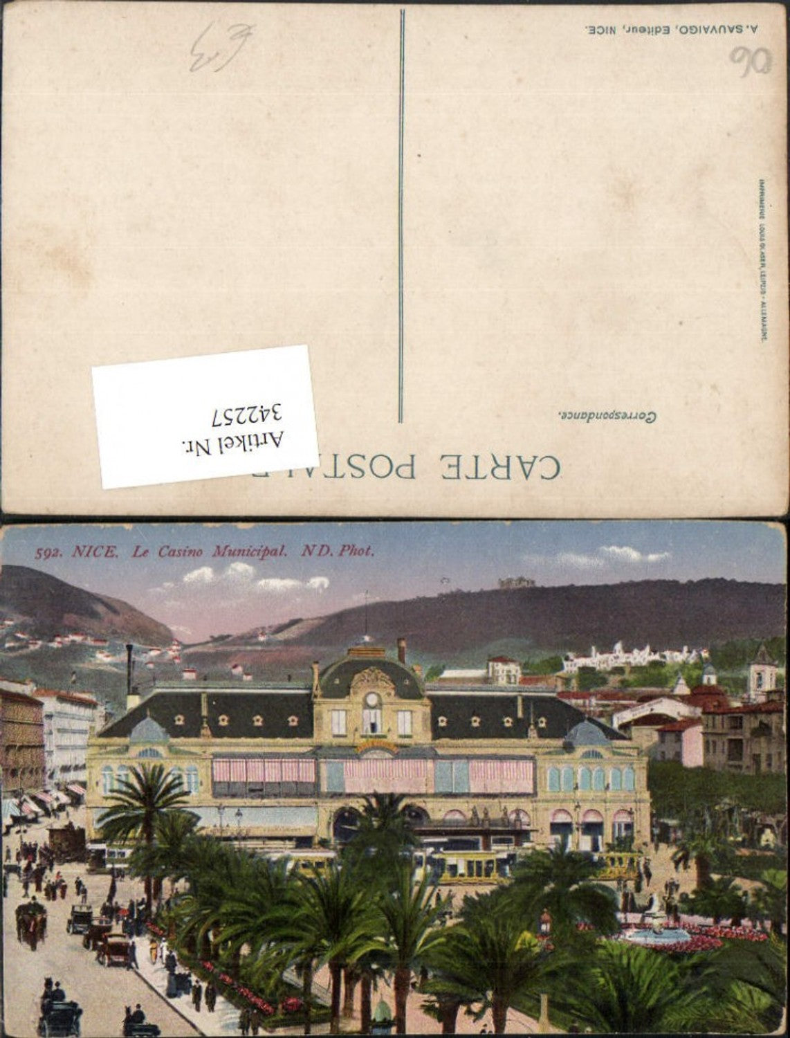 342257,Provence-Alpes-Cote-Azur Alpes-Maritimes Nice Nizza Casino Municipal