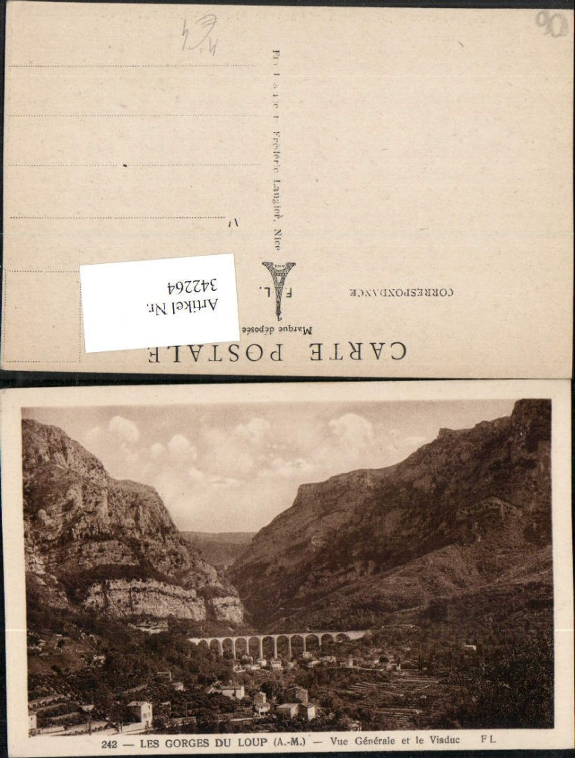 342264,Provence-Alpes-Cote-Azur Alpes-Maritimes Les Gorges du Loup Viaduc Viadukt