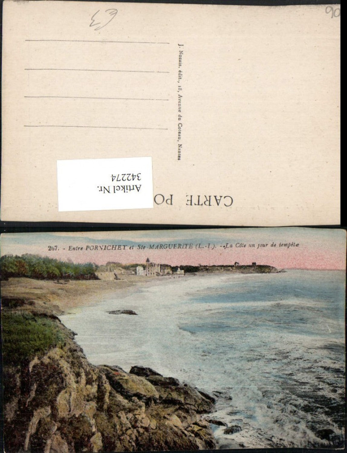 342274,Provence-Alpes-Cote-Azur Alpes-Maritimes Pornichet et Ste Marguerite Küste