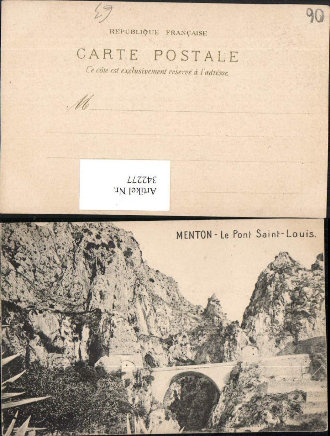 342277,Provence-Alpes-Cote-Azur Alpes-Maritimes Menton Le Pont Saint-Louis Brücke
