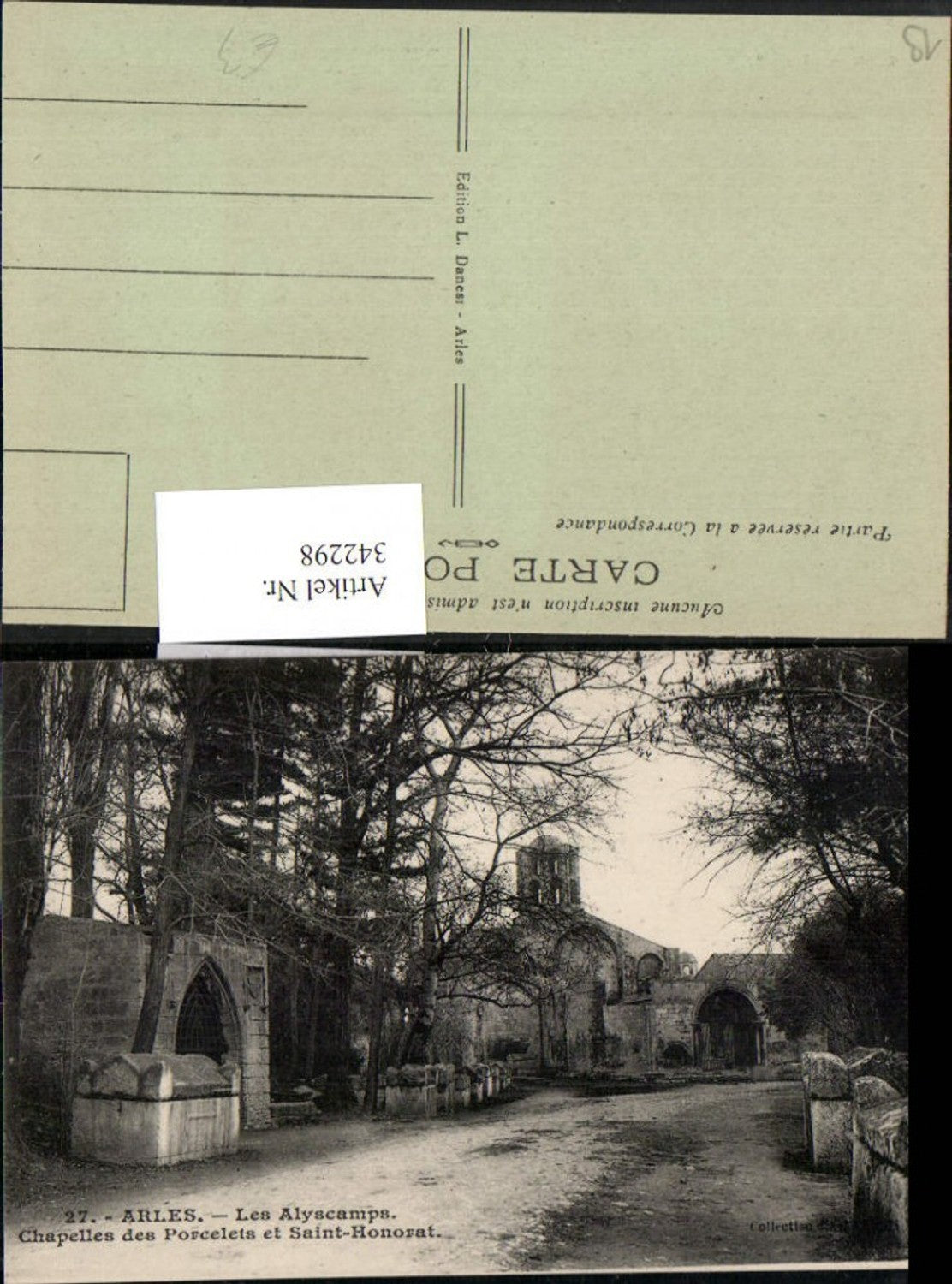 342298,Provence-Alpes-Cote-Azur Bouches-de-Rhone Arles Alyscamps Chapelles des Porcelets