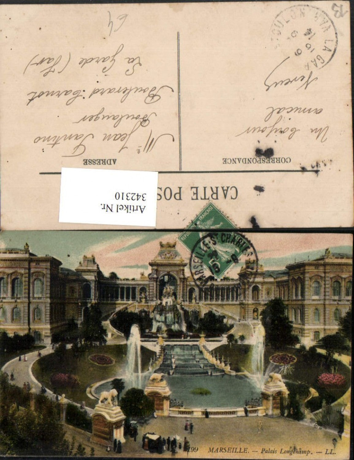 342310,Provence-Alpes-Cote-Azur Bouches-de-Rhone Marseille Palais Longchamp